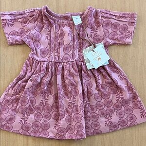 kate quinn Pink Floral Organic Cotton Button Back Dress